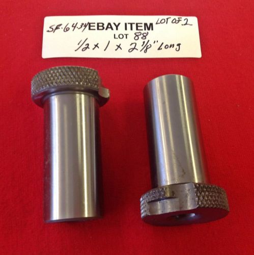 Acme sf-64-34 slip-fixed renewable drill bushings 1/2 x 1 x 2-1/8&#034; lot of 2 usa for sale