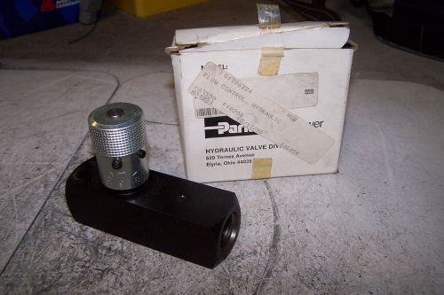 NEW PARKER F1020S HYDRAULIC FLOW CONTROL 3000 PSI 15 GPM