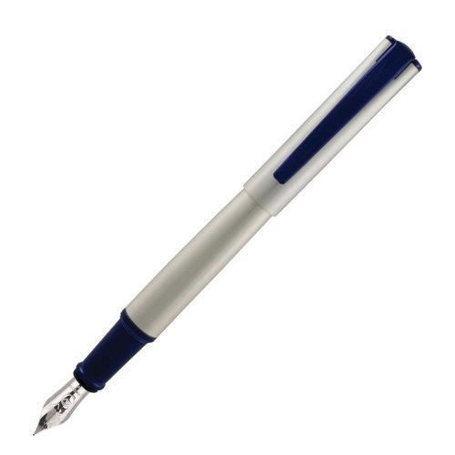 Monteverde impressa, fountain pen, silver w/blue trim, medium nib for sale