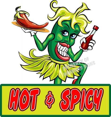 Pepper Hot and Spicy 9&#034; Decal Mexican Restaurant Concession Food Truck Catering