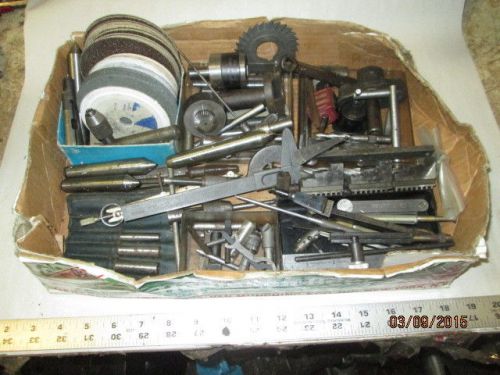 MACHINIST LATHE MILL Machinist Lot Of Gages Cutters Jaws Parts Etc