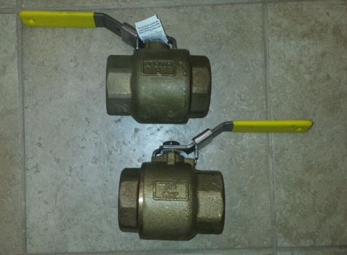 Lot of 2 apollo 77c-108-27 2&#034; bronze valves for sale