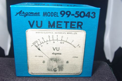 One NOS NIB Argonne VU Panel Meter Model 99-5043