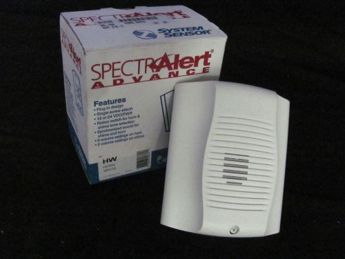 System sensor spectraalert advance white horn bk-hw dvy e10-2 for sale