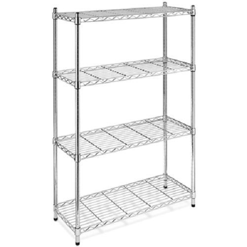 Commercial chrome 4-shelf wire shelving heavy duty nsf 72&#034;(w) x 12&#034;(d) x 74&#034;(h) for sale