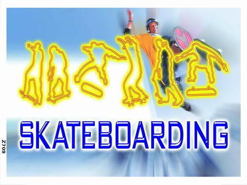 Z709 skateboarding skateboard sport banner shop sign for sale