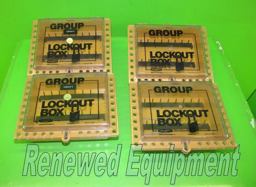 Lab Safety Supply Group Lockout Box (Lot of 4)