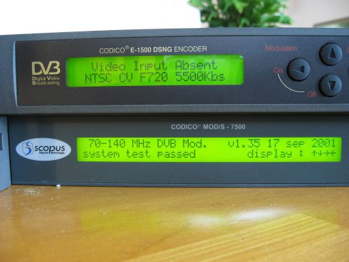 Scopus DVB Cidico Encoder E-1500 &amp; Mod/S 7500 Satellite Modulator