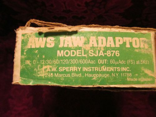 AWS JAW ADAPTOR CLAMP 600A MODEL SJA 876