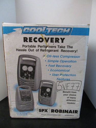 *** Cooltech Recovery Model 25175A 110V NEW IN BOX ***