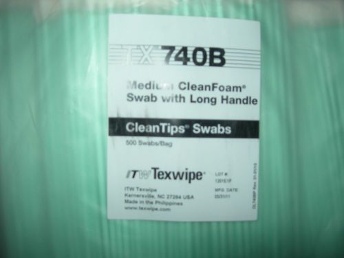 TX740B Medium CleanFoam Swab with Long Handle