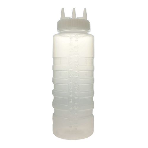Vollrath traex 32oz tri tip squeeze dispenser clear 3332-13 condiment bottle for sale