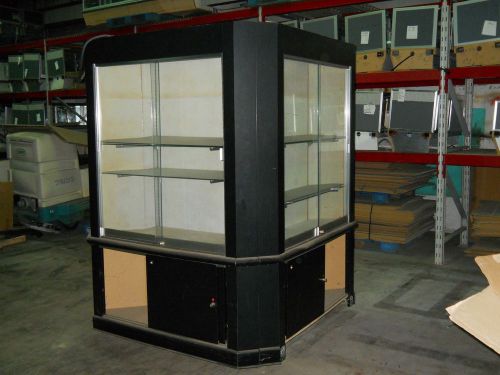 Retail showcase, large black used for sale