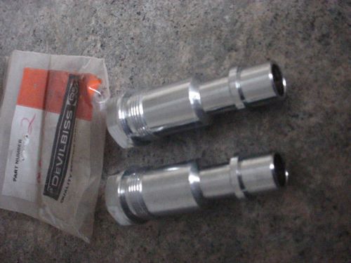 2 devilbiss airless paint spray gun sprayer adapters part no. mbc-32 nos adapter for sale
