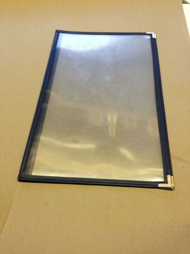 8.5 x 14 Clear Plstic 2 pocket menu Covers-- lot of 100 pcs --