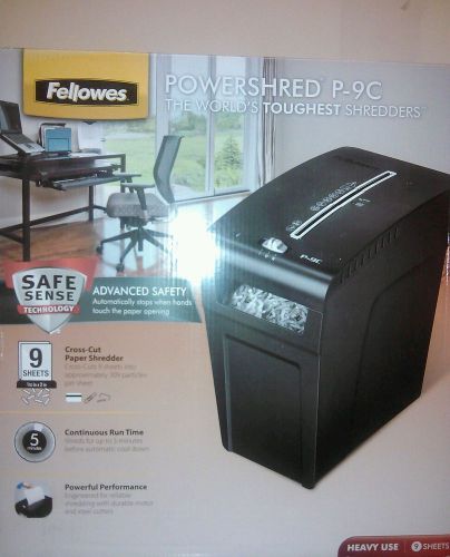Fellowes Powershred P-9C Paper Shredder 9 Sheet Crosscut.
