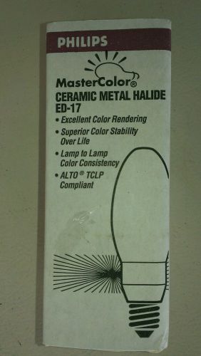 150 Watt ED-17 Philips Master Color Ceramic Metal Halide Lamp Light Bulb