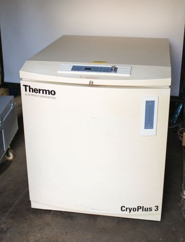 Thermo scientific cryoplus 3 model 7404 liquid nitrogen storage - dewar w/ trays for sale