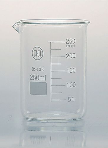 Lab beaker borosilicate glass set of 13 beakers 5ml - 800 ml new for sale