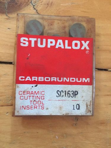 10 INDEXABLE CERAMIC CUTTING TOOL INSERTS Milling Stupalox Carborundum Sc163p 10
