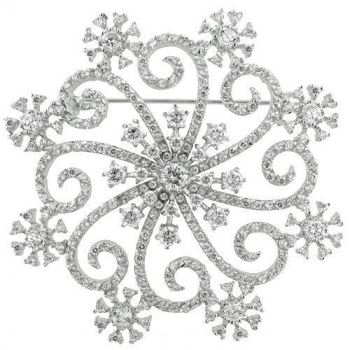 Snowflake Brooch Icon Bijoux