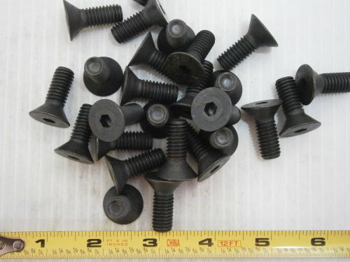 Machine Screw 3/8-16 x 1 Flat Socket Cap Steel Black Oxide Lot of 13 #2031