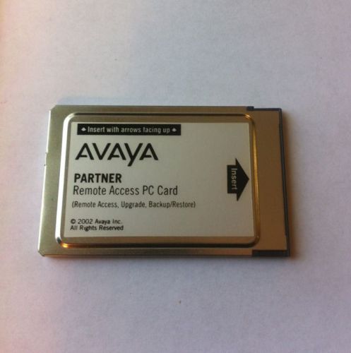 Avaya Partner Remote Access PC Card, 2002