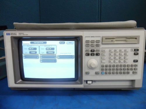 Hp hewlett packard 1660c logic analyzer w/bag, logic cables &amp; adapters for sale