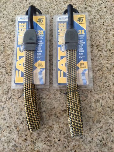 FAT STRAP BUNGEE 45&#034; Set of 2 Xtra Wide/Strong Cargo Straps Brand New in Pkg