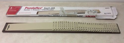 NIB Pendaflex #40652  Plastic Sort-All Sorter, 31 Dividers, 2-1/2&#034;x23-1/4&#034;