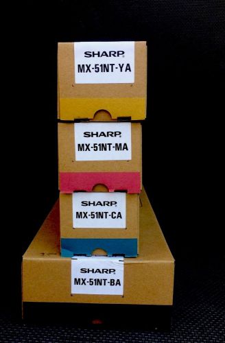 SHARP MX-51NT-CA MX-51NT-YA MX-51NT-MA MX-51NT-BA TONER SET FOR MX-4110 MX-5110