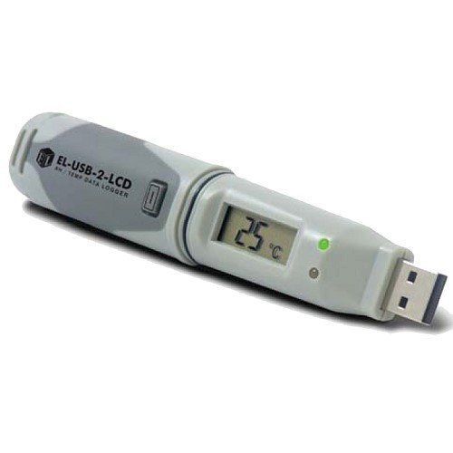 Lascar el-usb-2-lcd temperature and humidity usb data logger with lcd display for sale