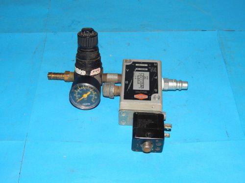 Norgren 26360-00 solenoid valve w/ herion 0200 coil &amp; aro regulator 2636000 for sale