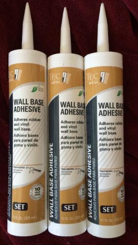 3 Tec Wall Base Adhesive Caulking Tubes