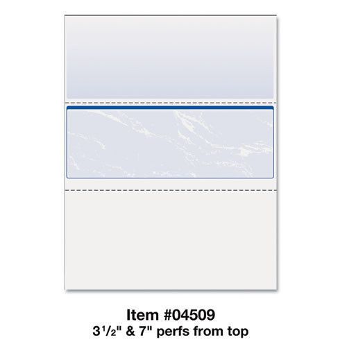 Docugard Standard Security Marble Business Middle Check, 500/Rm