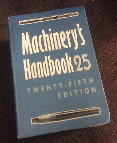 Machinery&#039;s Handbook 25th Edition Hardcover; Toolbox Edition