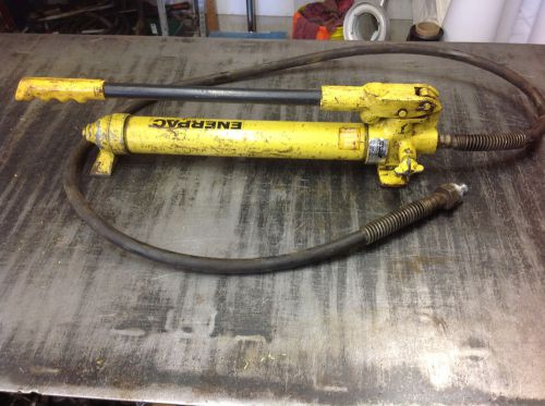 Enerpac P-39 Working Hydraulic Pump with Hose 8500 PSI. USED lot#2