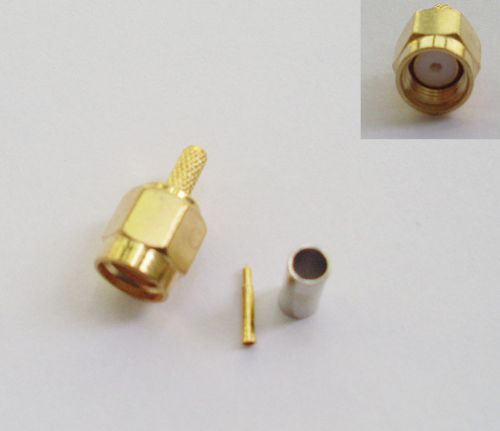 SMA Male Plug Straight Crimp for RG174 RG179 RG187 RG188 RG316 Connector