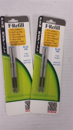 Zebra F-refill F301 Ultra/Pen/Compact/ F402 Pen Expandz / Silver select 4 units
