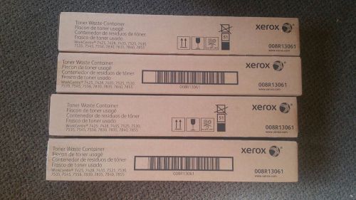 4 New Genuine Xerox 008R13061 Waste Toner Container for WC 7428 7556 7830 etc