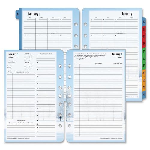 Franklin Covey Seasons Planner Refill - Daily - 5.50&#034; X 8.50&#034; - 1 Year - January