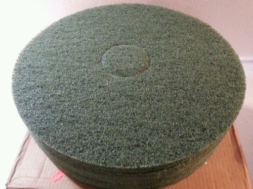 JaniLink 16&#034; Green Floor Scrub Pads Box of 5 Highest Quality Green Scrub