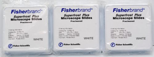 Fisherbrand™ Superfrost™ Plus Microscope Slides 12-550-15 Three 1/2 Gross Boxes