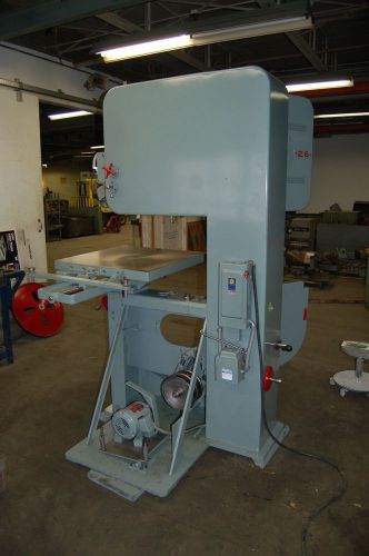 26&#034; DoAll variable speed vertical bandsaw, power feed, remanufactured