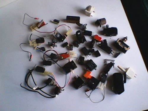 40 Electrical Switchs, Micro&#039;s mostly,and others. Most new, Few used. See Photos