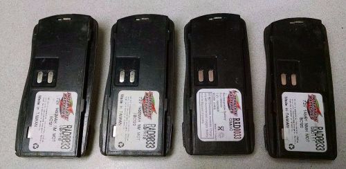 Lot of 4 Motorola Battery GM338 GM398 CP125 PRO2150 GP2100 HC130 AXU4100 AXV5100