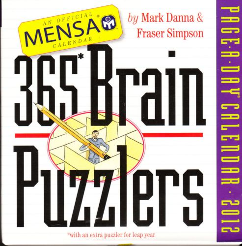 Mensa 365 Brain Puzzlers Page-A-Day Calendar 2012