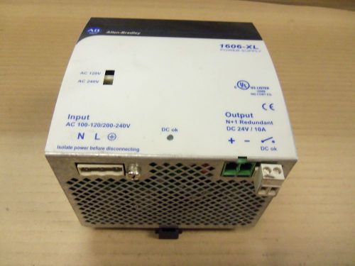 Allen bradley 1606-xl 1606xl power supply 100v-120v/200v-240v 24v dc 10 a ser b for sale