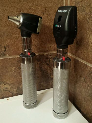 WELCH ALLYN RECHARGEABLE HANDLES WITH TWO HEADS 11720 OPHTHALMOSCOPE &amp; OTOSCOPE