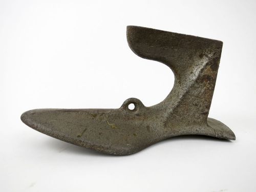Antique 1920s Cast Iron Lamac 6D Shoe Anvil Tool Form Industrial Cobbler Vintage
